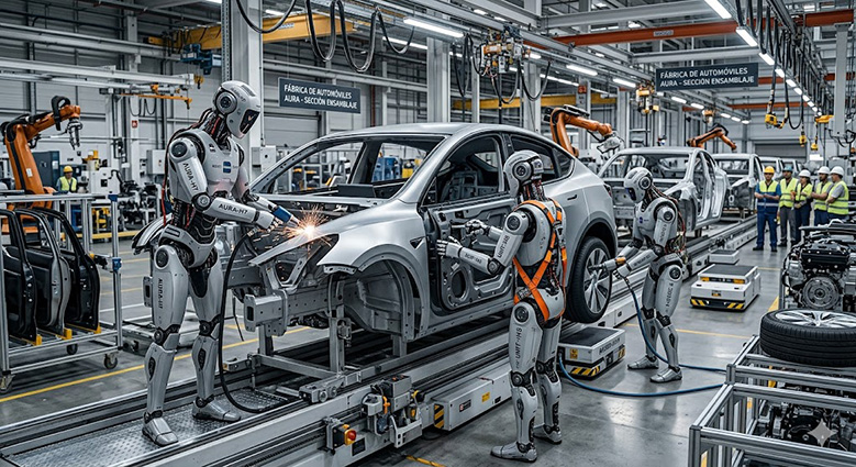 UGT FICA alerta del riesgo de pérdida de puestos de trabajo por la entrada de robots humanoides en el sector automovilístico